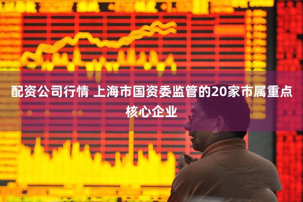 配资公司行情 上海市国资委监管的20家市属重点核心企业